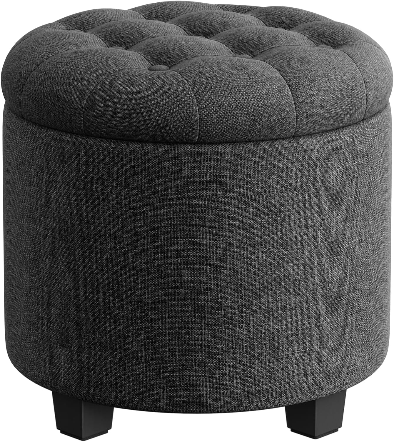 SONGMICS Sitzhocker Mit Stauraum - Klappbar Bis 300 Kg, 37 Liter Fassungsvermögen