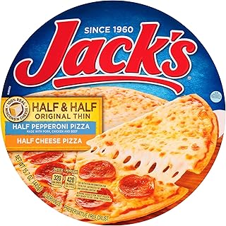 Jack's, Original Crust, Half Pepperoni & Half Cheese, 15.6 oz. (12 count)