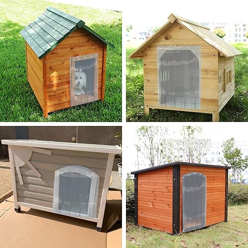 Miniatura 7 de IGIYI Solapas de repuesto para puerta de perro, tira de vinilo de plástico PVC segura para casas de perros, puertas de gatos, flexible, suave,