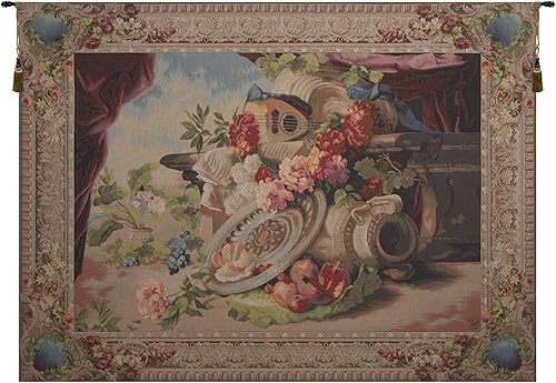 Miniatura 9 de Bouquet flamand - Tapiz francés de 44 pulgadas x 33 pulgadas. lanaalgodónotro de Charlotte Home Furnishings