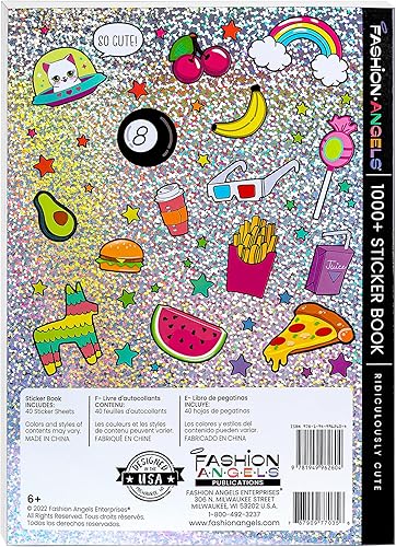 Miniatura 4 de Fashion Angels Más de 1000 calcomanías ridículamente lindas para niños, divertidas calcomanías de manualidades para álbumes de recortes,