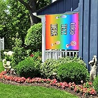 Vista 5 de Bandera personalizada de 2 x 3 pies, banderas personalizadas de doble cara para hacer tu propia bandera de foto, texto/logotipo, bandera