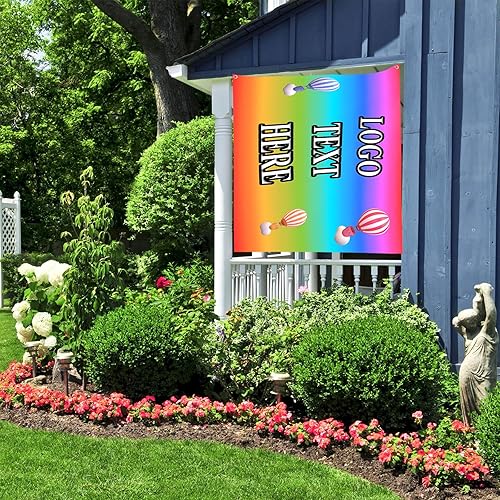 Miniatura 6 de Bandera personalizada de 2 x 3 pies, banderas personalizadas de doble cara para hacer tu propia bandera de foto, textologotipo, bandera para