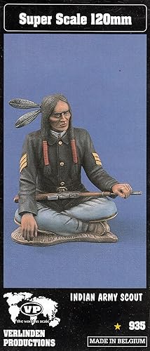 Miniatura 1 de Verlinden VER0935 Figura de 4.724 in - Explorador del Ejército Indio [Kit de construcción de modelos]
