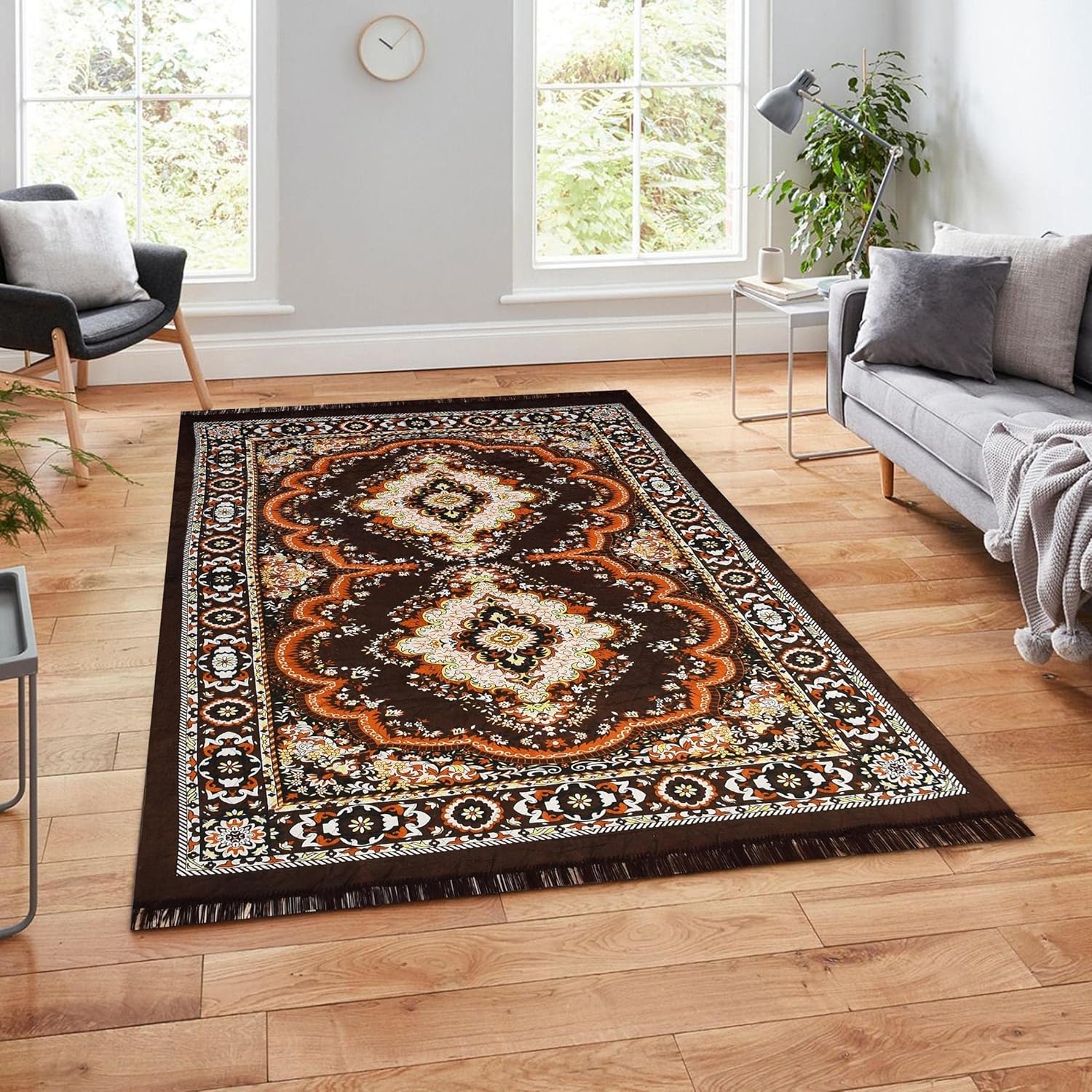 NOVAK DECORS Soft Velvet Floor Carpet Abstract Rugs Indoor/Outdoor