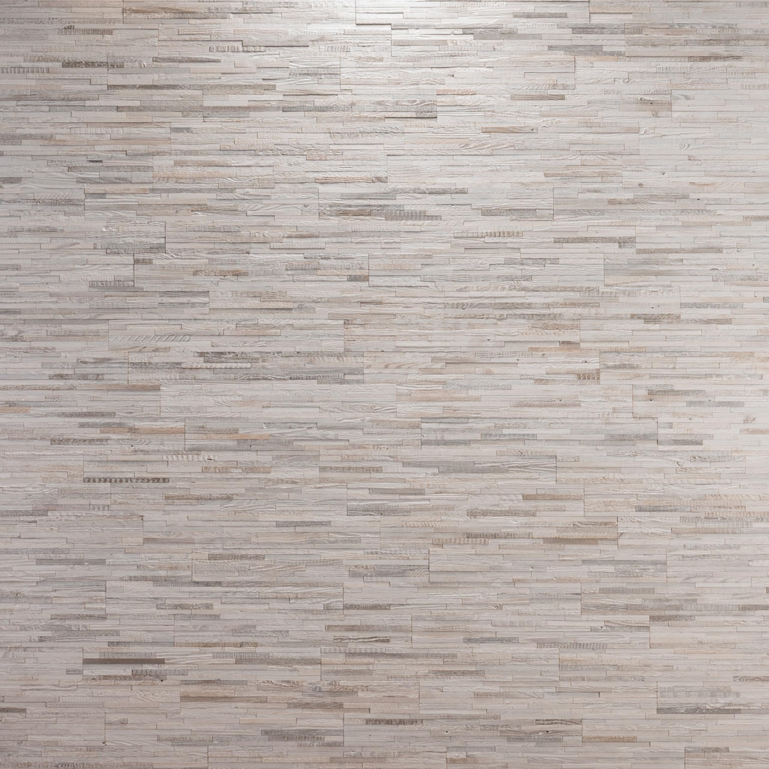 Okładzina ścienna z naturalnego drewna w stylu vintage, panele ścienne, dekoracja ścienna, okładzina drewniana, wzór ścienny Wooden Wall Design model Marbel (1 m2), biały