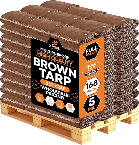 Miniatura 101 de Xpose Safety - Lona de polietileno ligera azul – Funda protectora multiusos, paño de goteo – duradero, impermeable, resistente a la intemperie