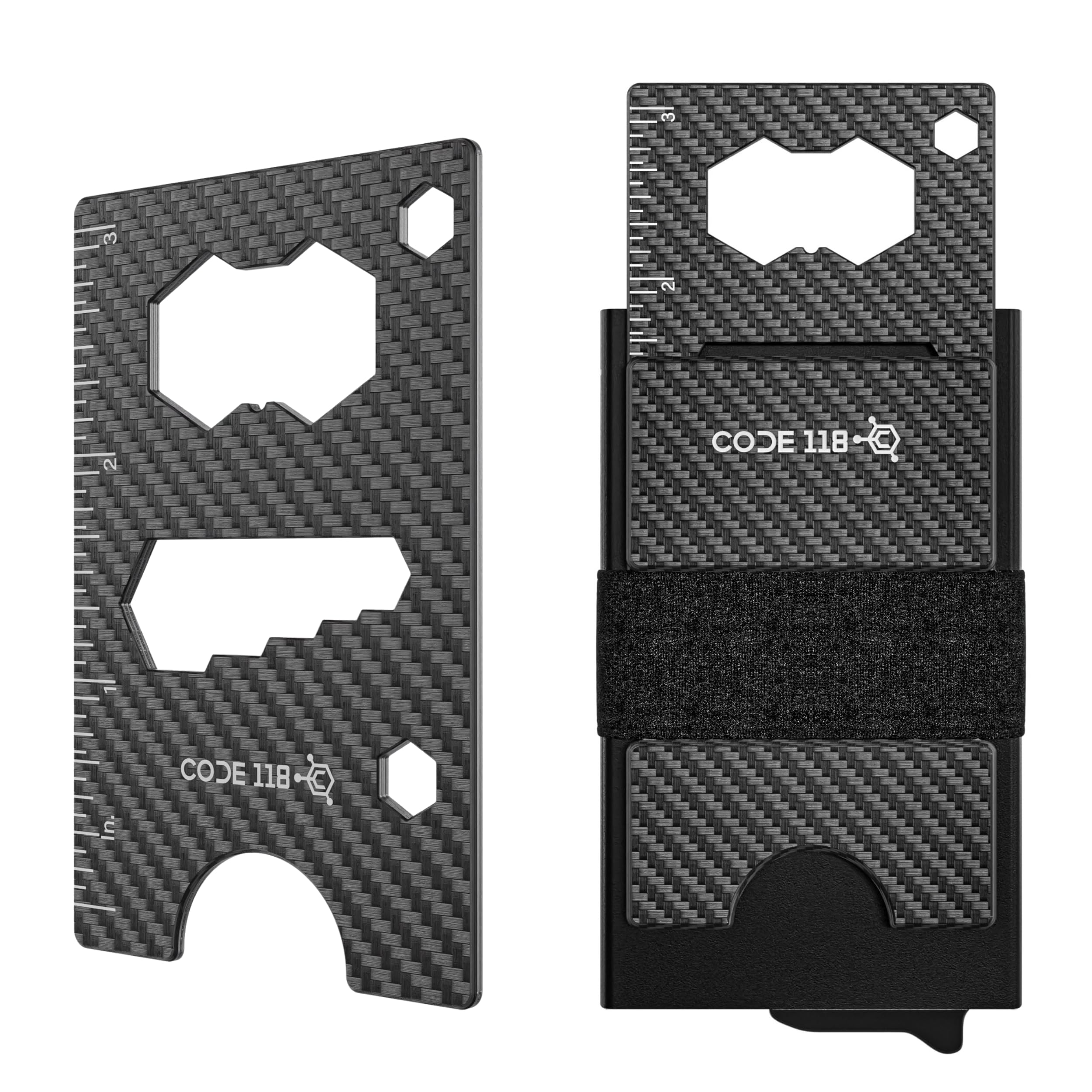 Code 118 Multi-Tool Card - 12-in-1 Credit Card Multitool with