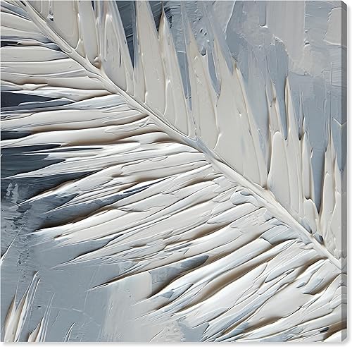 Miniatura 1 de Wynwood Studio Lienzo abstracto y contemporáneo envuelto  Una pluma de mis alas, arte de pared para sala de estar, dormitorio y baño, 20 x 20