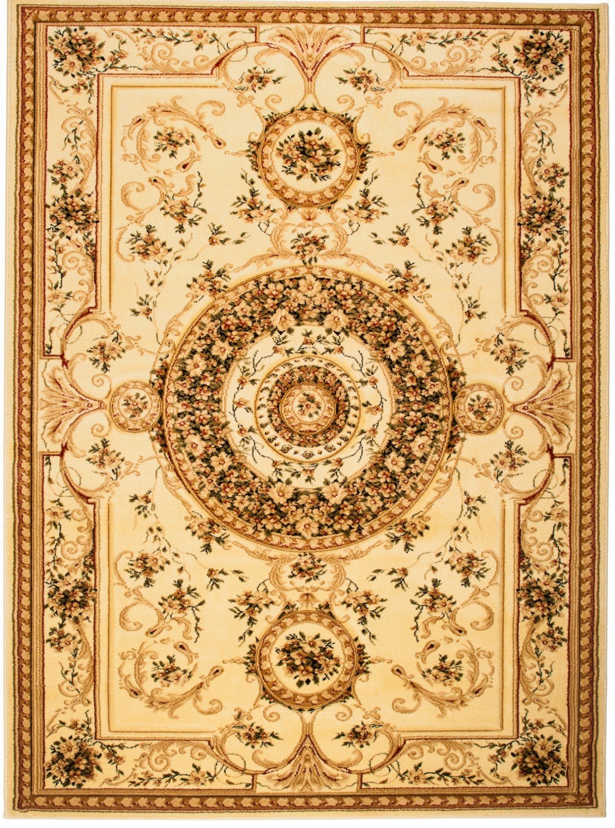 Tapis salon écru 140x190 oriental Carpeto Rugs grand tapis rectangulaire