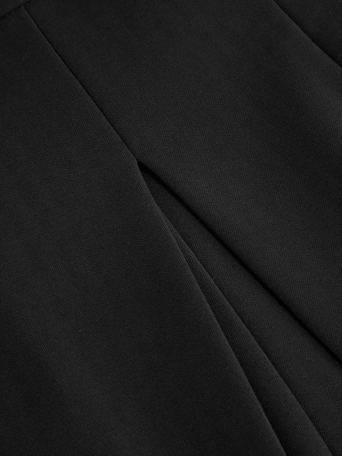 CIDER Womens Wide Leg Pleated Pants Middle Waist Baggy Pants Business Casual Dressy Pant Black - Image 7