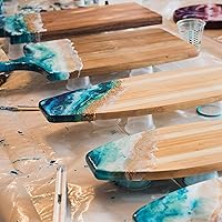 Vista 5 de Paquete de 20 vasos graduados de pintura triangular/epoxi de 32 onzas, ideales para mezclar y verter con precisión, hechas de polipropileno, medidas