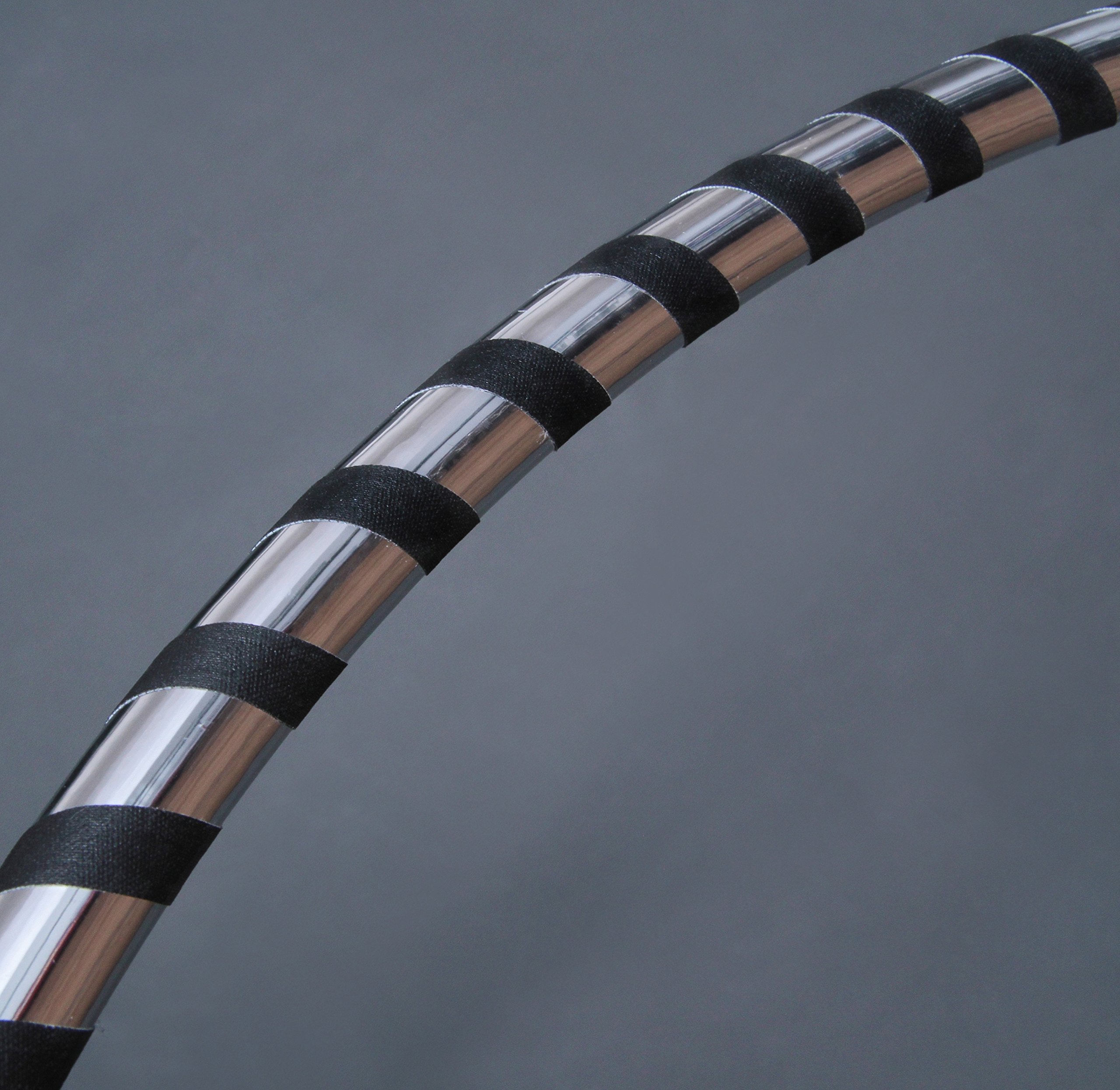 hoopomania Black & Silver Designer Hula Hoop, Ø80/90/100cm