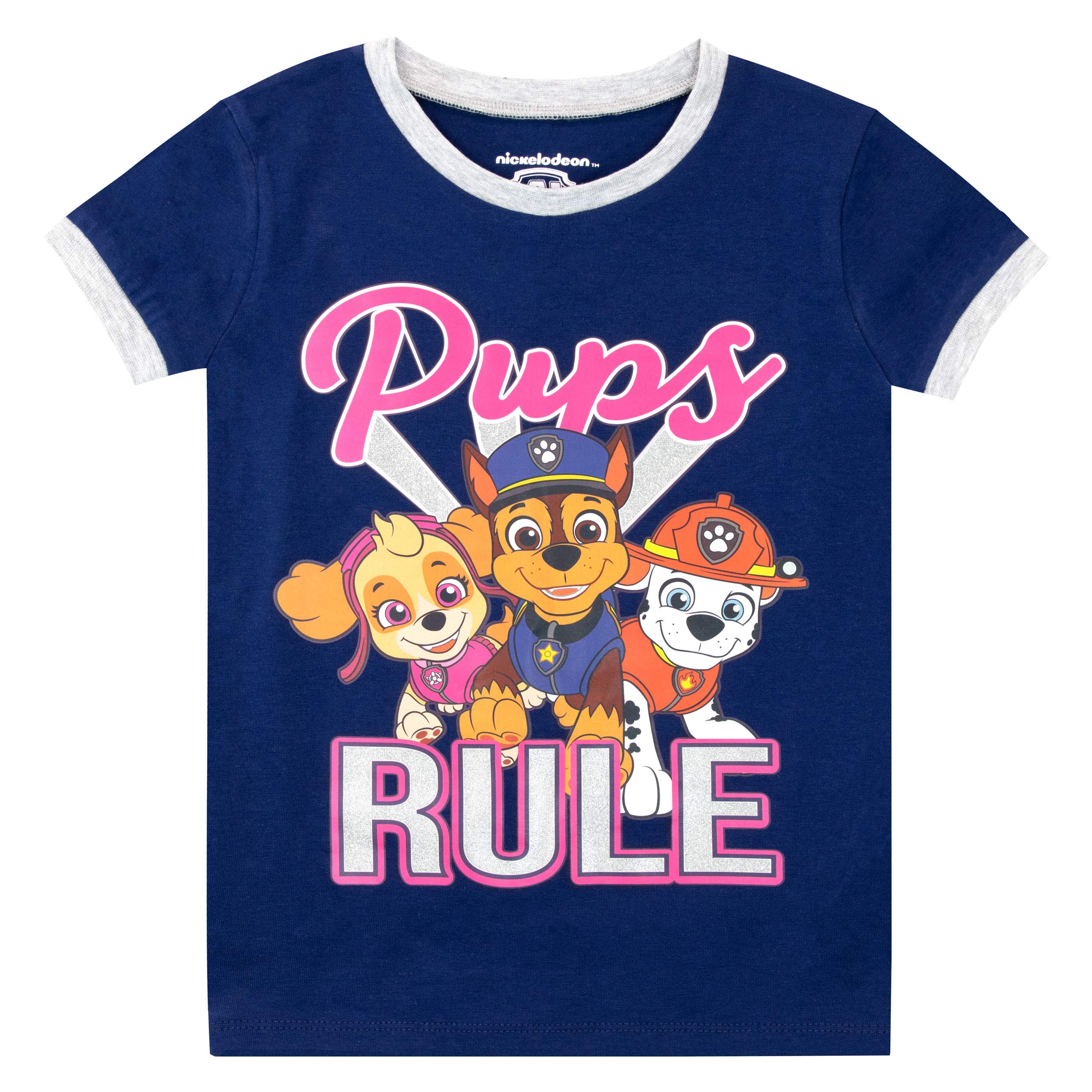 Paw Patrol Pigiama a Maniche Lunghe per Ragazze Confezione da 2 Vestibilitta Stretta