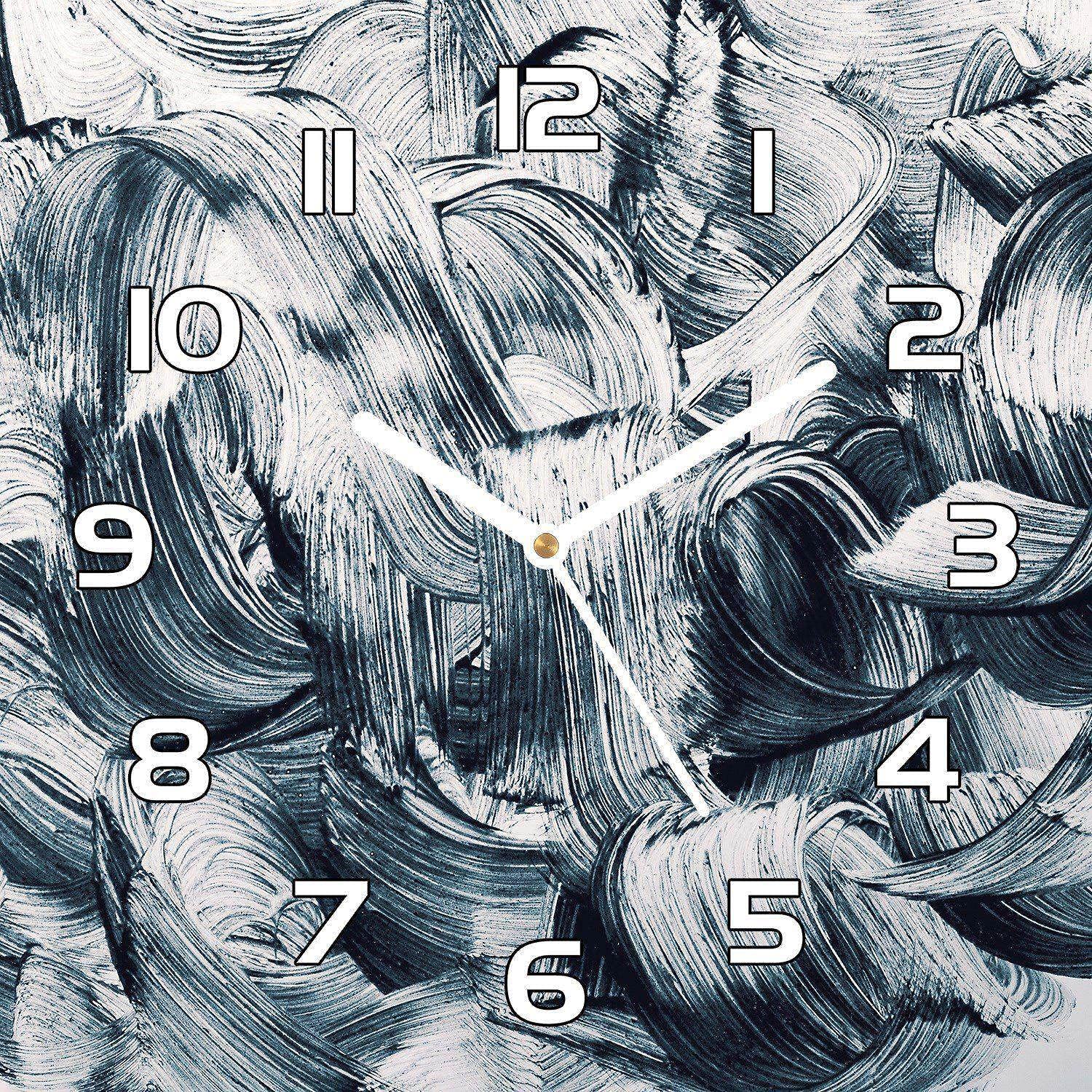 Horloge en verre de sécurité 30x30 cm Coloray avec impression moderne haute définition
