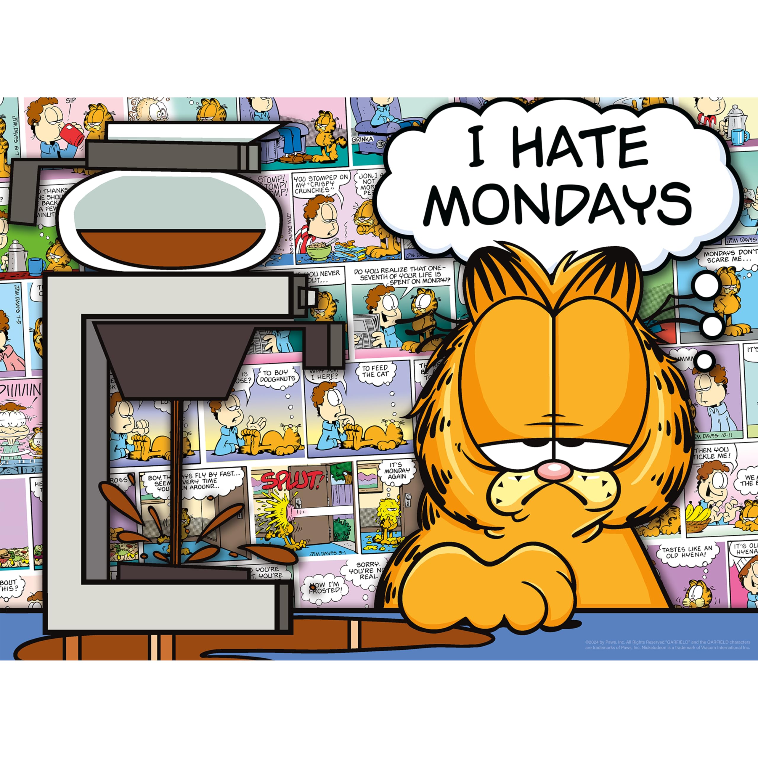 Amazon.com: Aquarius Garfield I Hate Mondays 500 Piece Jigsaw