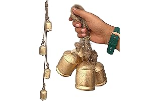 Deco 79 Cow Bells Tibetan Inspired Wall Decor