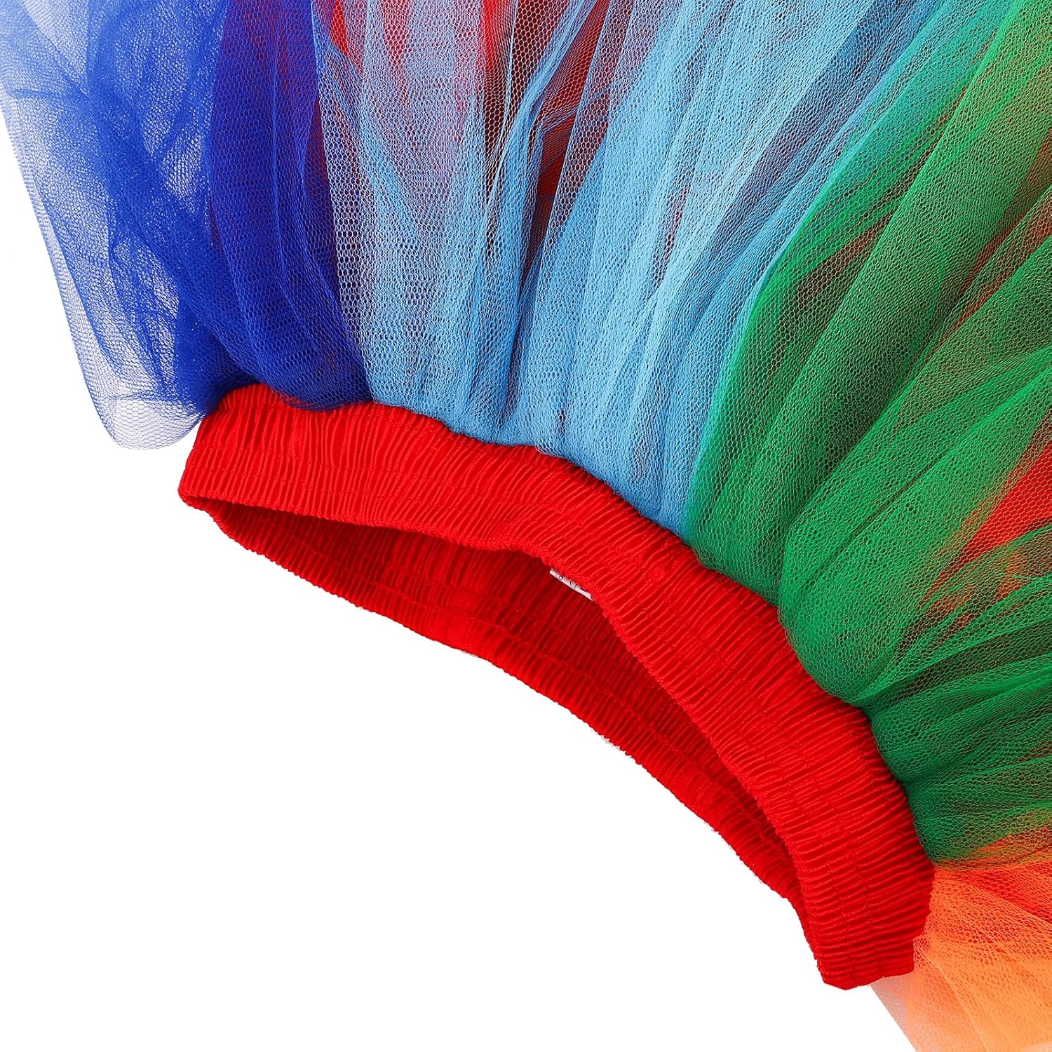 Goaste Women's Rainbow Tutu Skirt, Colorful Layered Tulle Skirt, Elastic Adult Tutu Skirt with Suspender for Halloween, Cosplay, Party (One Size Fits Most) - Image 3