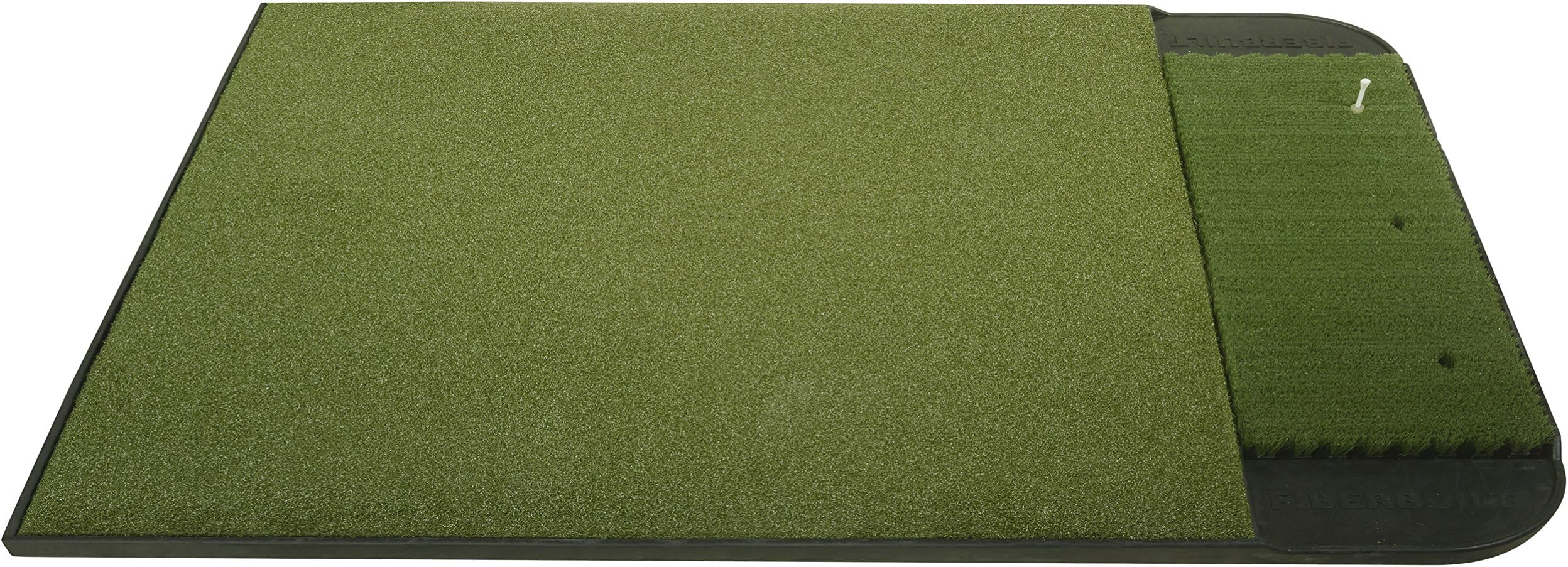 Fiberbuilt 5’ x 4’ Single Sided (left or right) Golf Hitting Mat - Performance Turf Stance Mat with Fiberbuilt Grass