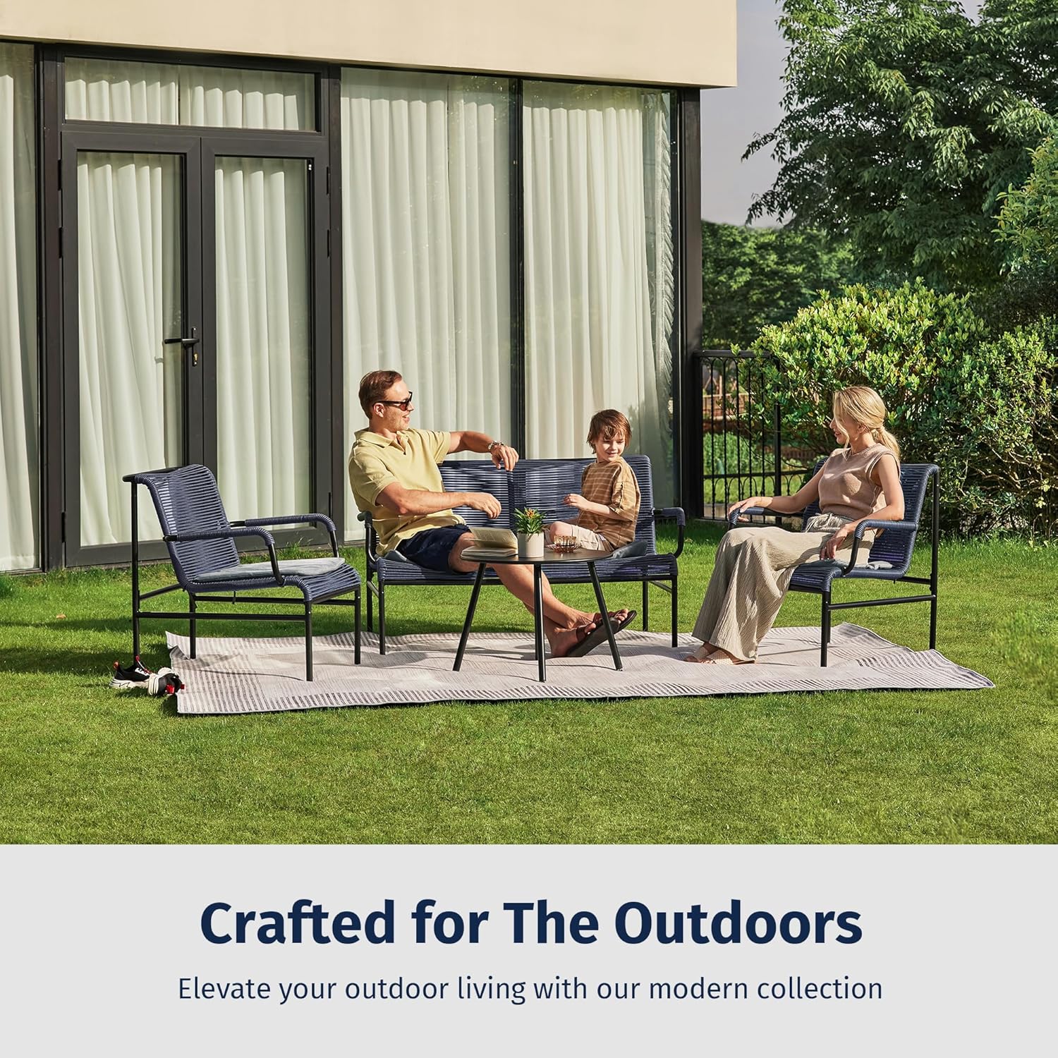 Transform Your Outdoor Space: EAST OAK 4 Piece Patio Furniture Set Review