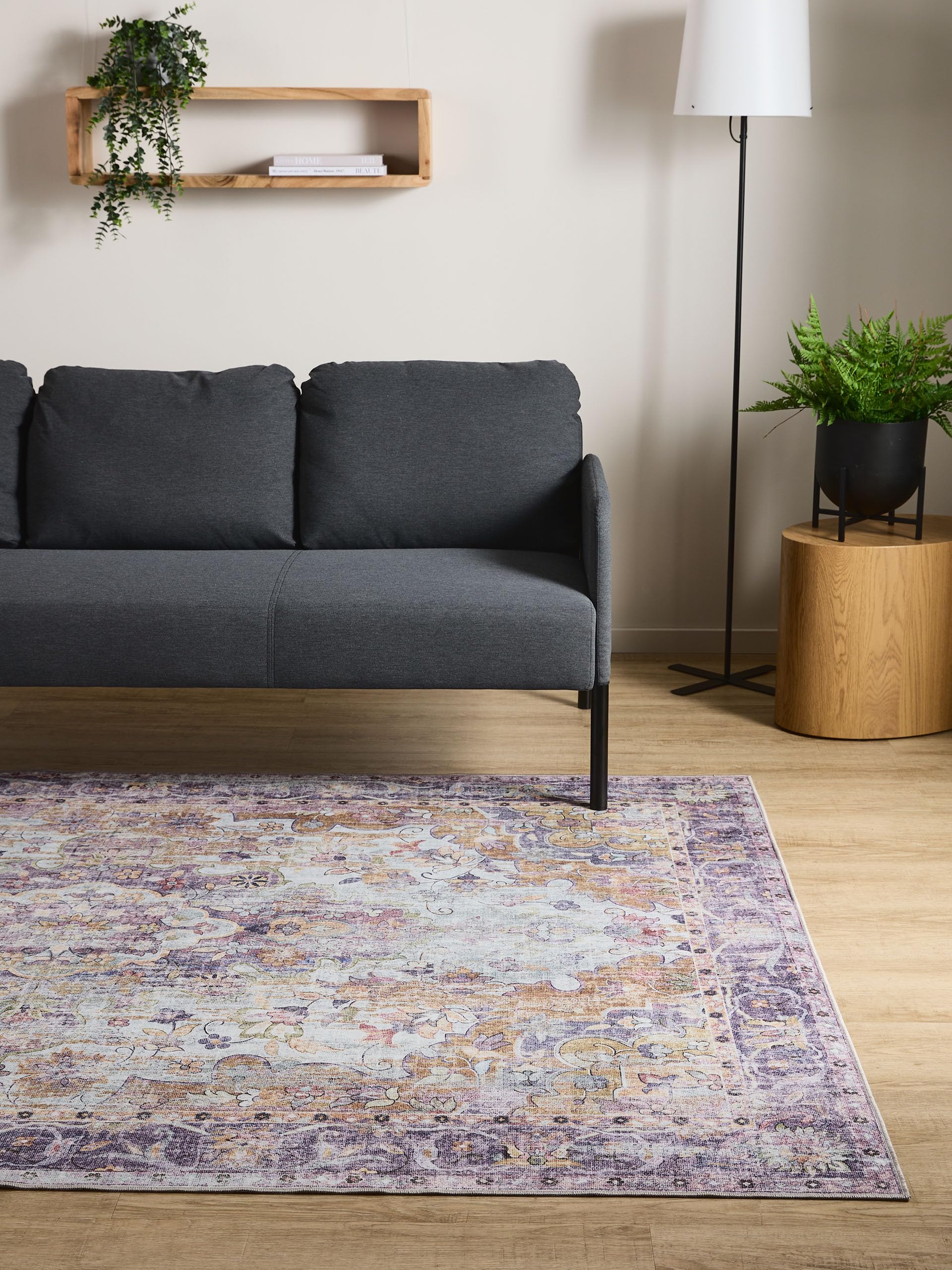 Fiesta Wasbaar Vloerkleed- Laagpolig -Patchwork Design -Multi