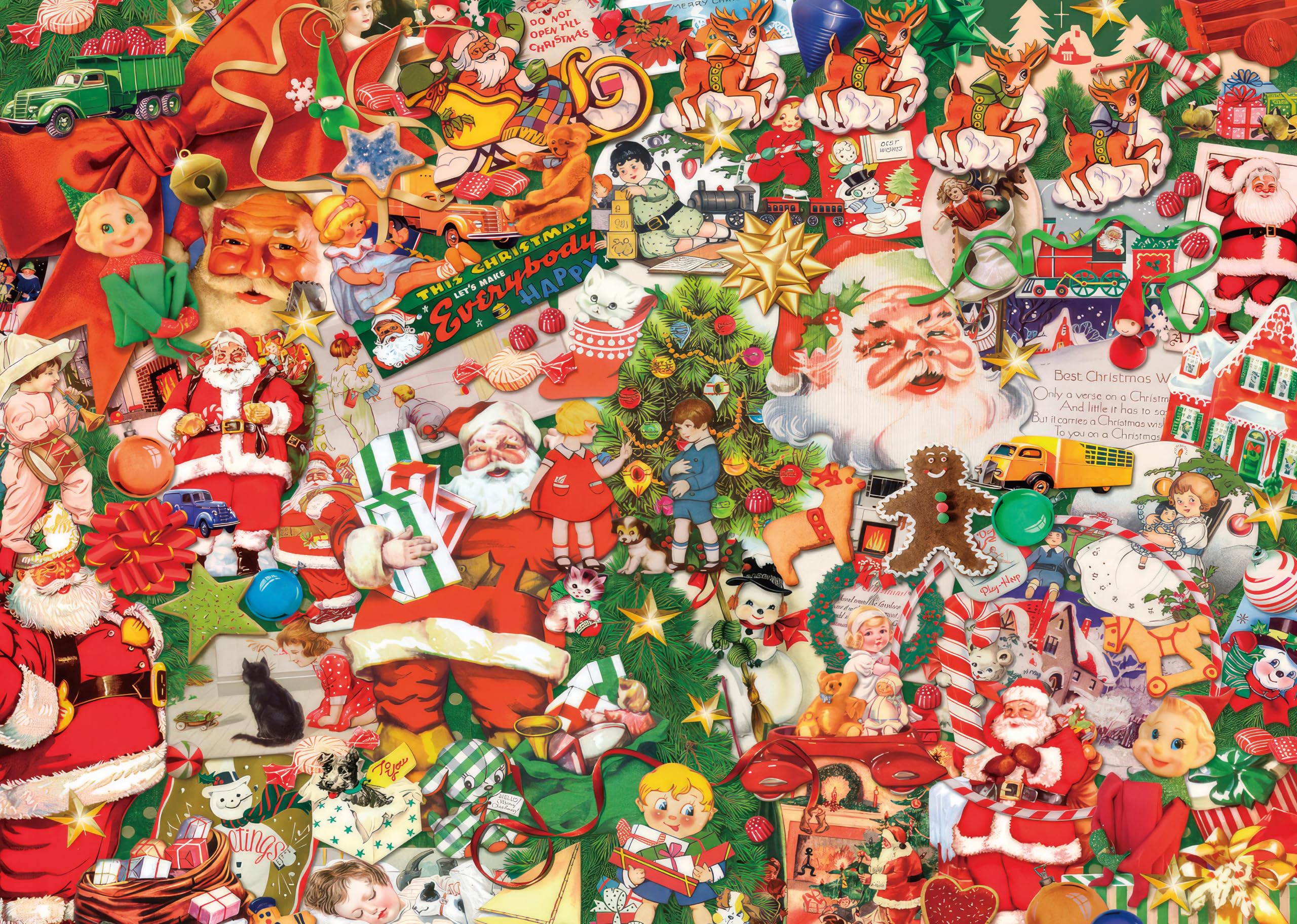 Christmas Jigsaw Puzzles for Adults 1000 Piece Celebration of Christmas 27.56 x 19.69 Inch Puzzles for Adults Educational Challenge Toy 1000 Pieces Christmas Puzzles