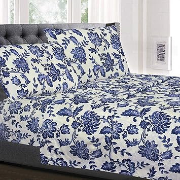 Queen Size Bed Sheets - Breathable Luxury Sheets with Full Elastic & Secure Corner Straps Built In - 1800 Supreme Collection Extra Soft Deep Pocket Bedding Set, Sheet Set, Queen, Tuscany