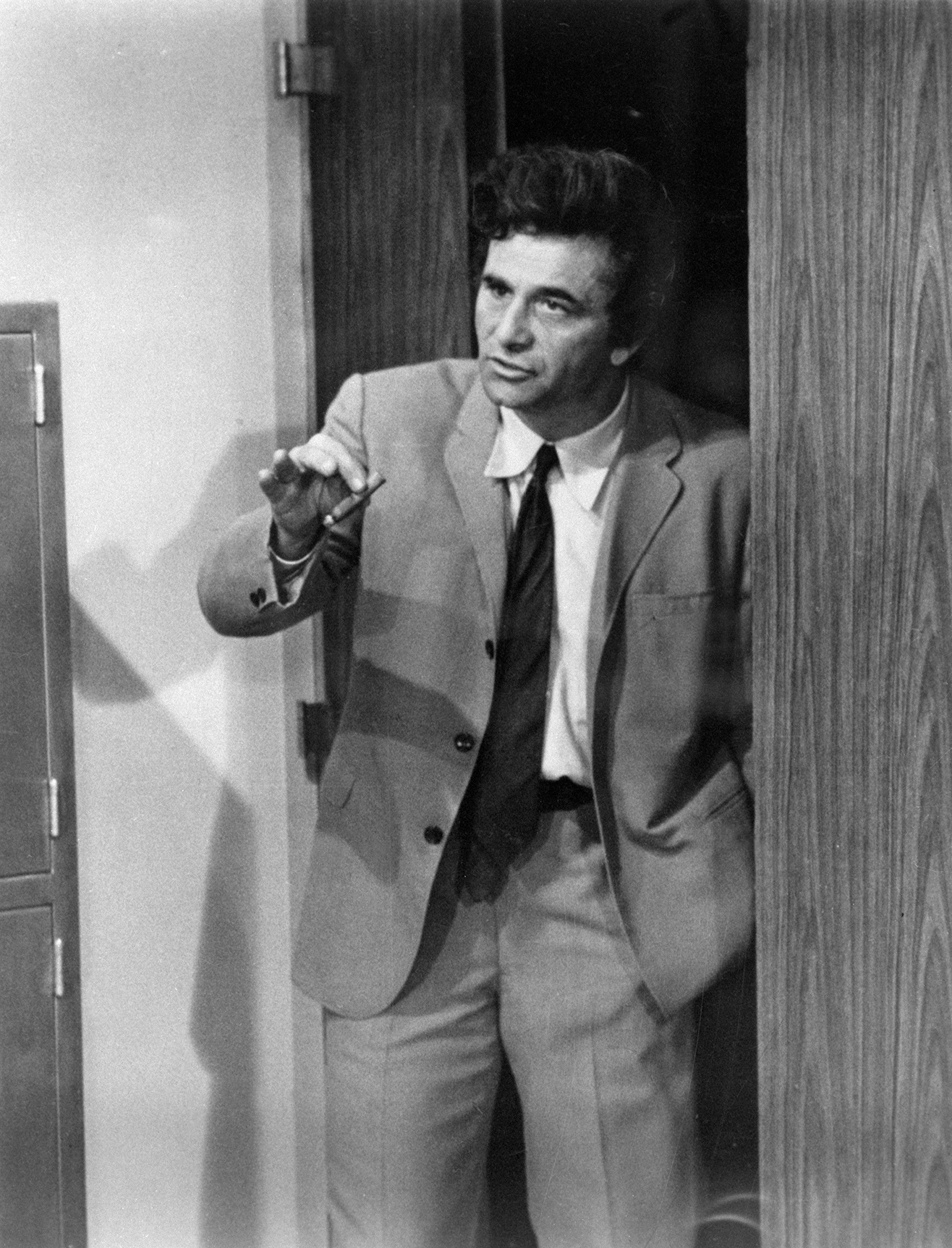 Historical Prints Express Columbo Homicide Detective, 10" x 8" - B&W Photo Art Print