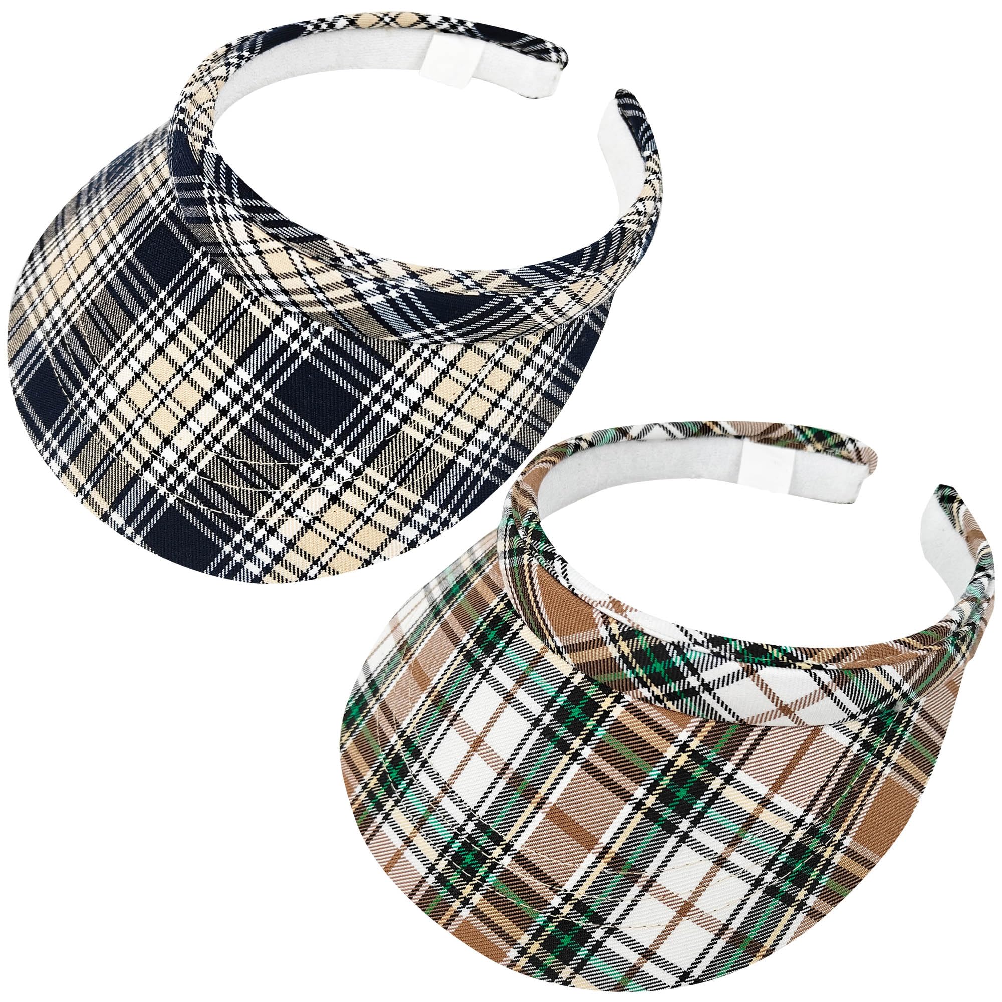 Paquete de 2 sombreros de sol ajustables con visera para hombre y mujer