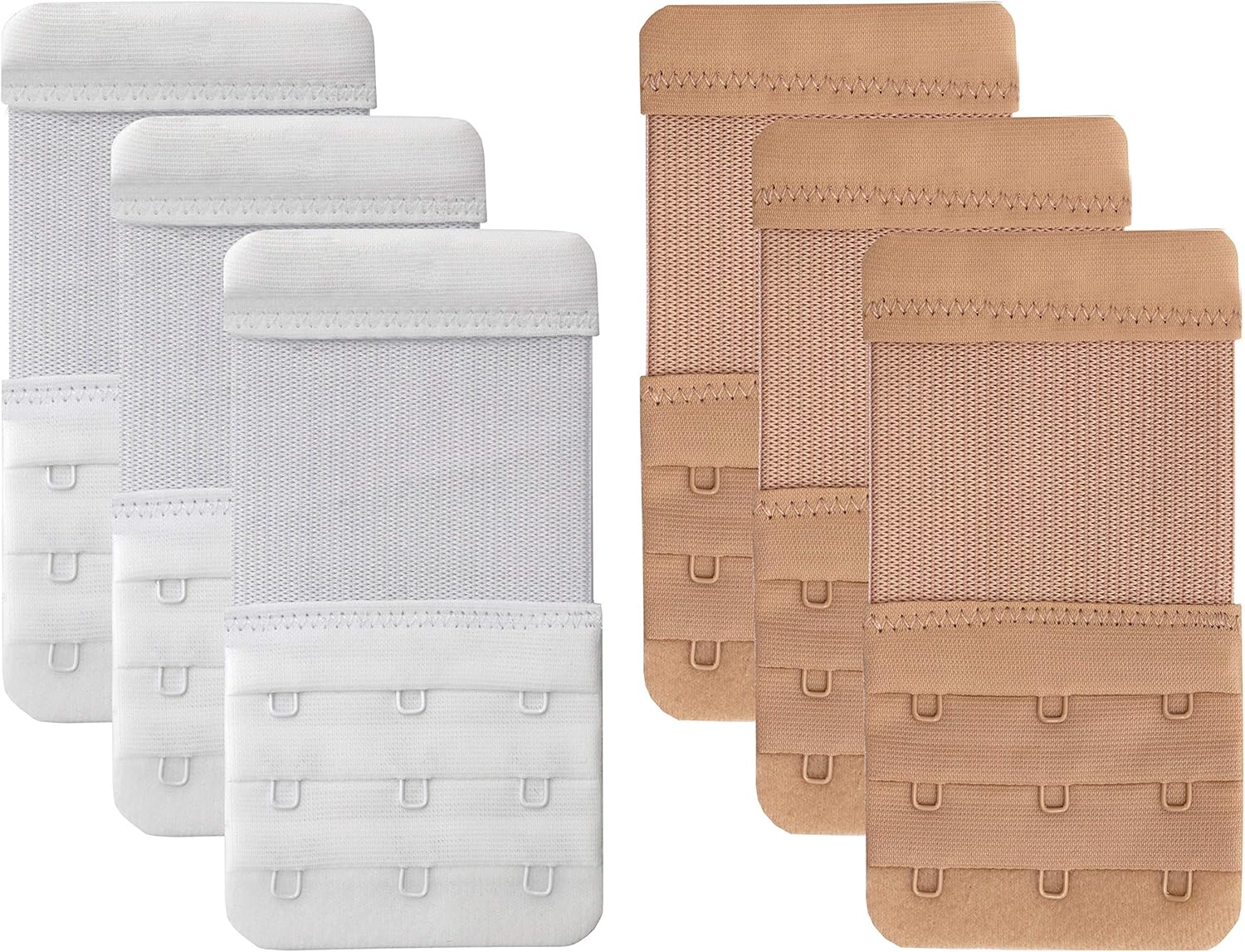 Tamlien Bra Extender 3 Hook,Stretchy Soft and Comfortable Bra Strap Extender