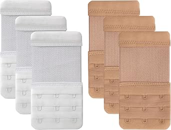 Tamlien Bra Extender 3 Hook,Stretchy Soft Comfortable Bra Strap Extender