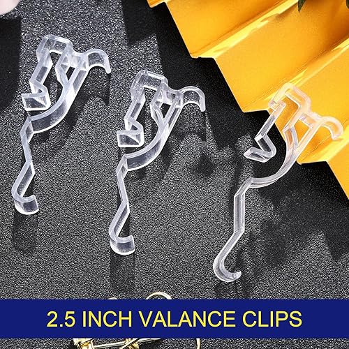 Miniatura 5 de Clips de cenefa de 2.5 pulgadas en forma de arco, clips de plástico transparente para cenefa, clips de cenefa ocultos, clips de cenefa ocultos (30