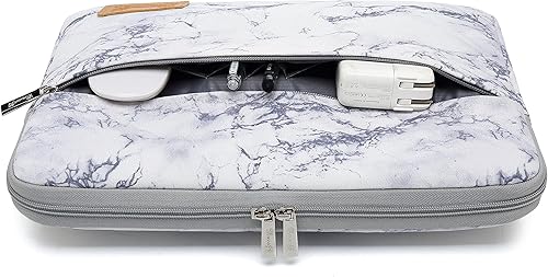 Miniatura 3 de Funda protectora de lona de 13 pulgadas con patrón de mármol de 360 grados con bolsillo de 13 pulgadas y 13.3 pulgadas, funda para laptop de 13