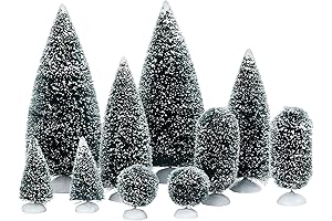 Department 56 Accessories for Villages Bag-O-Frosted Topiaries Tree