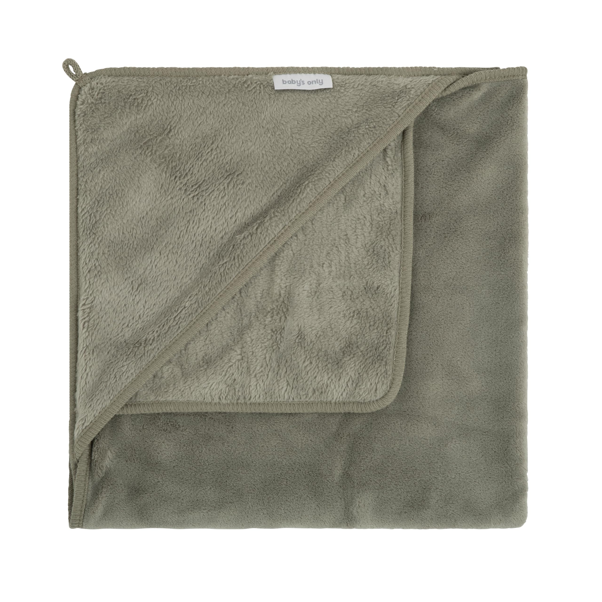 Baby's Only - Hooded baby blanket Cozy - Urban Green - 75x75 cm โ image 1