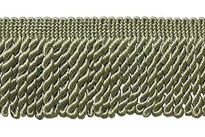 3" Long Basic Trim Solid Collection Green Fringe Trim For Dress Making- Bridal Sewing Decoration