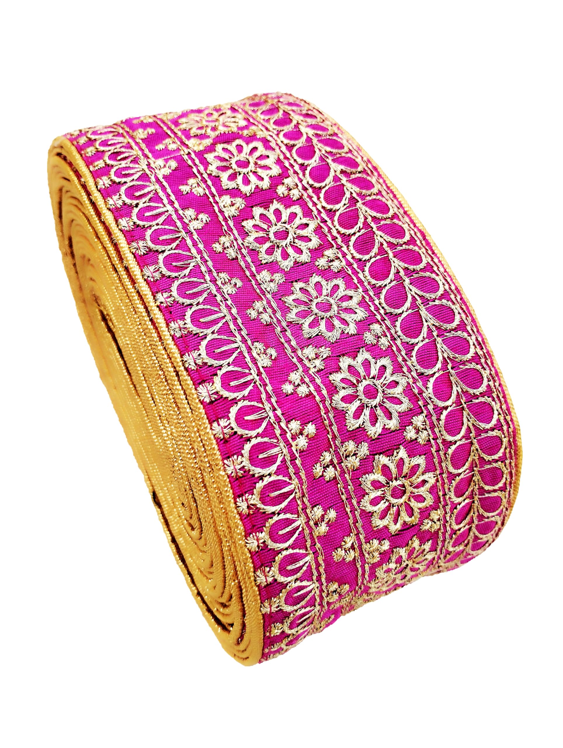 CARTZEYE Embroidery Heavy Work Lace Border Falls for Saree, Kurti, Dresses, Bandhani, Lehenga (Width : 7.5 cm) (6 meter, Pink) (B0D7WCWZ3S) Amazon Price History, Amazon Price Tracker