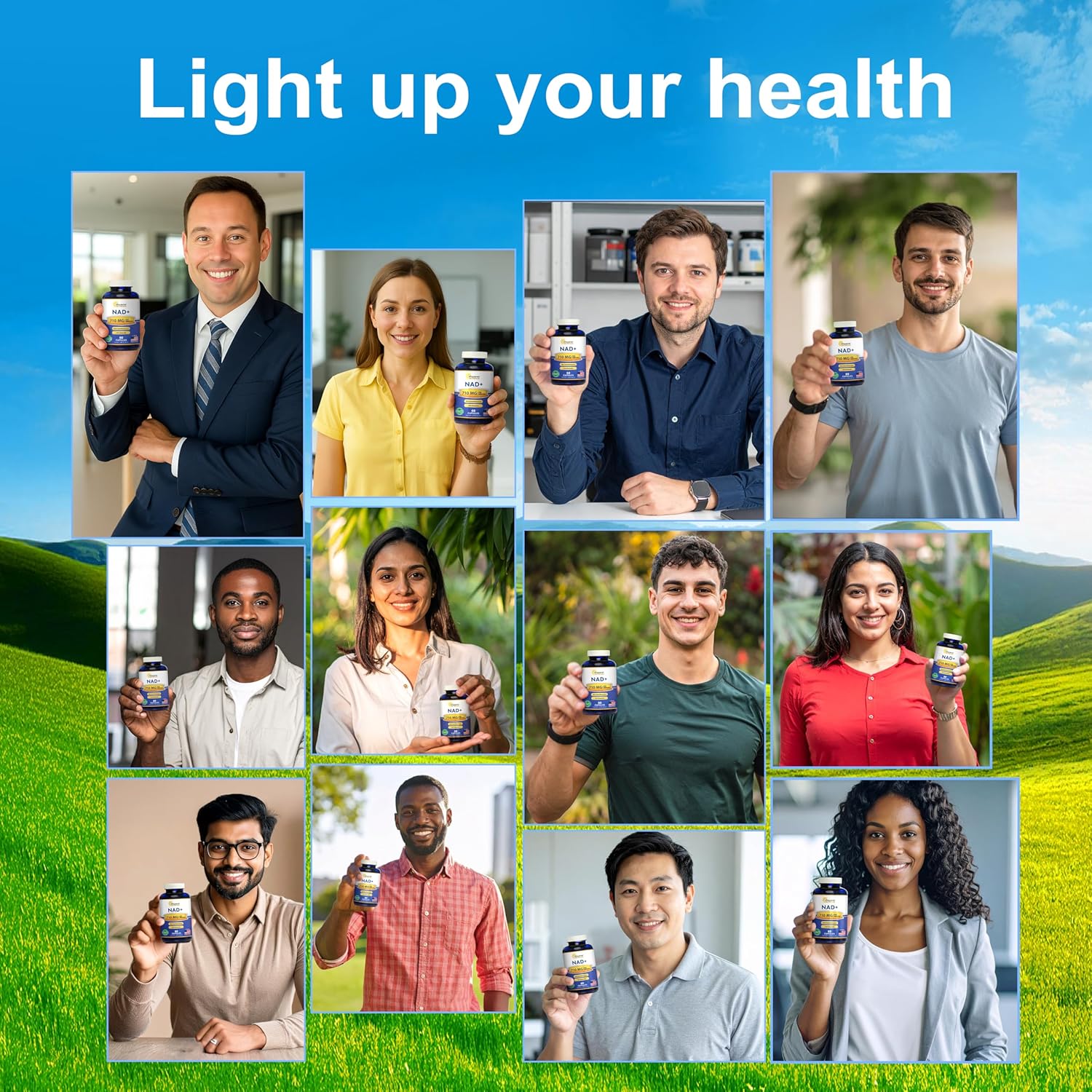 aSquared Nutrition NAD Resveratrol Supplement - NAD+ Nicotinamide Riboside 500mg (Vitamin B3) Plus Trans-Resveratrol & Quercetin - NMN Alternative for Men & Women - 60 Capsules - Image 4