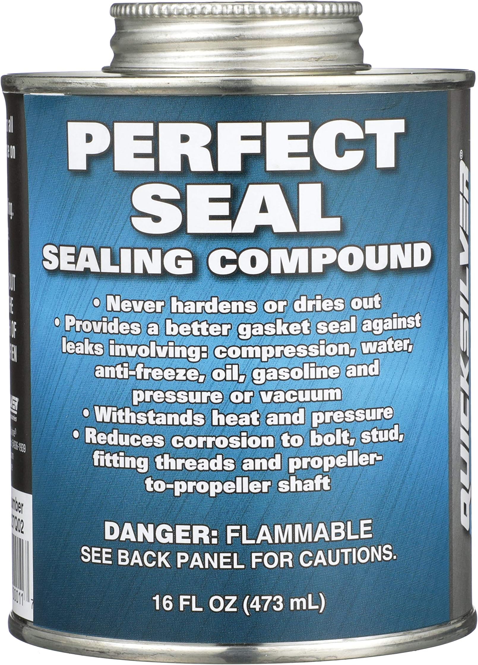 Quicksilver 34227Q02 Perfect Seal – Advanced Sealing Compound – Never Hardens or Dries Out