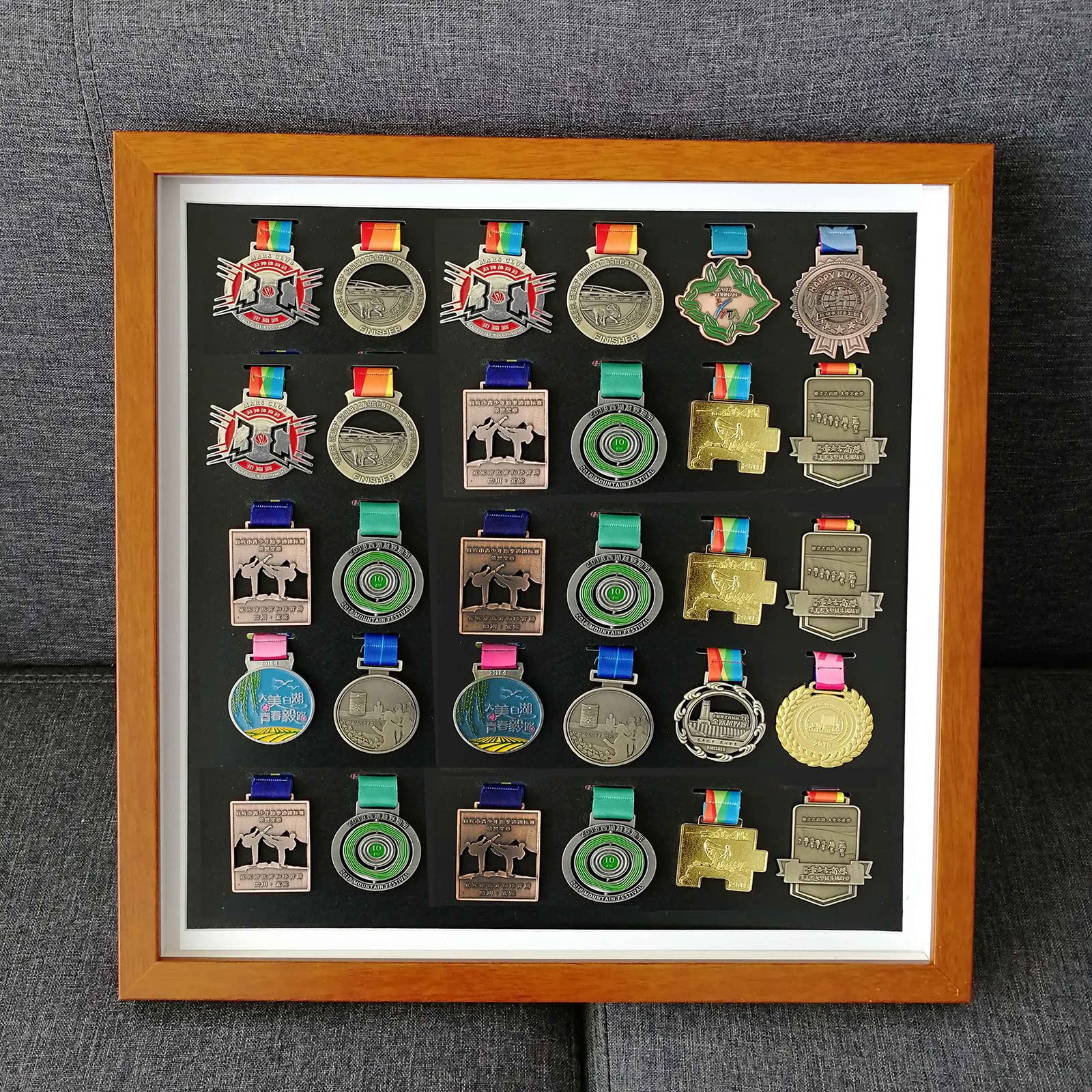 Buy JYMEI Medal Display Frame,Medal Display Shadow Box,Premium Wooden