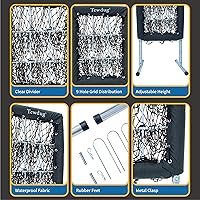 Vista 5 de Red de práctica de béisbol, red de sóftbol portátil para batear y lanzar