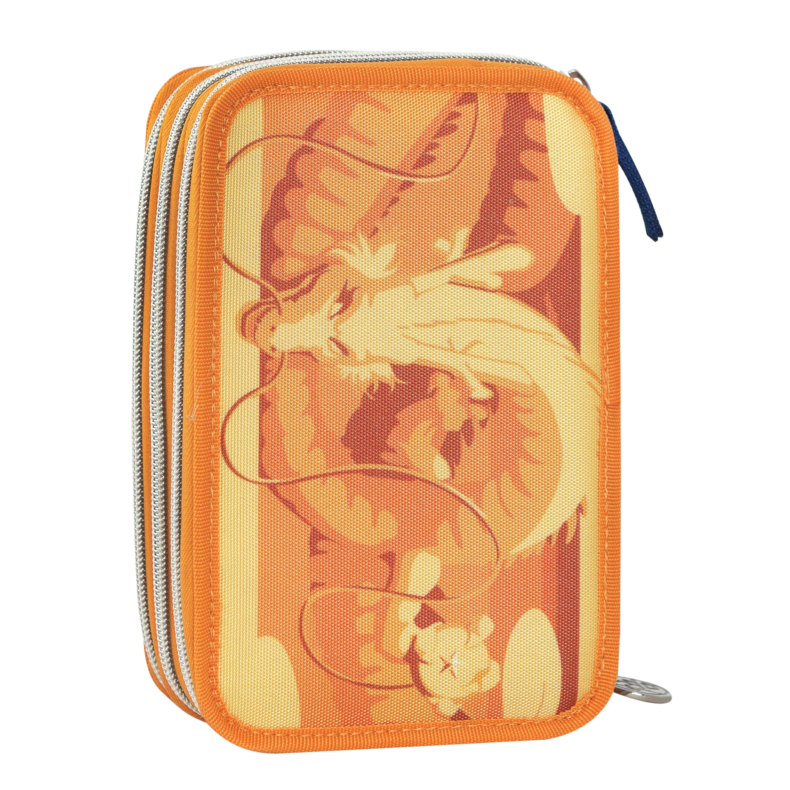 Franco Cosimo Panini Dragon Ball Super – Federmäppchen für die Schule, offizielles Dragon Ball, Federmäppchen mit 3 Fächern für Jungen und Mädchen, mit Schreibwaren-Set, löschbarem blauem Stift und