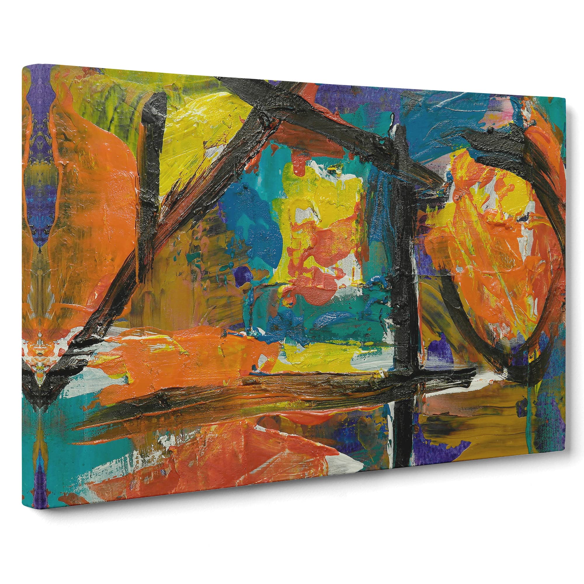 Abstract Art Painting Vol.151 By S.Johnson Canvas Print, Mixed, 25L x 50W cm