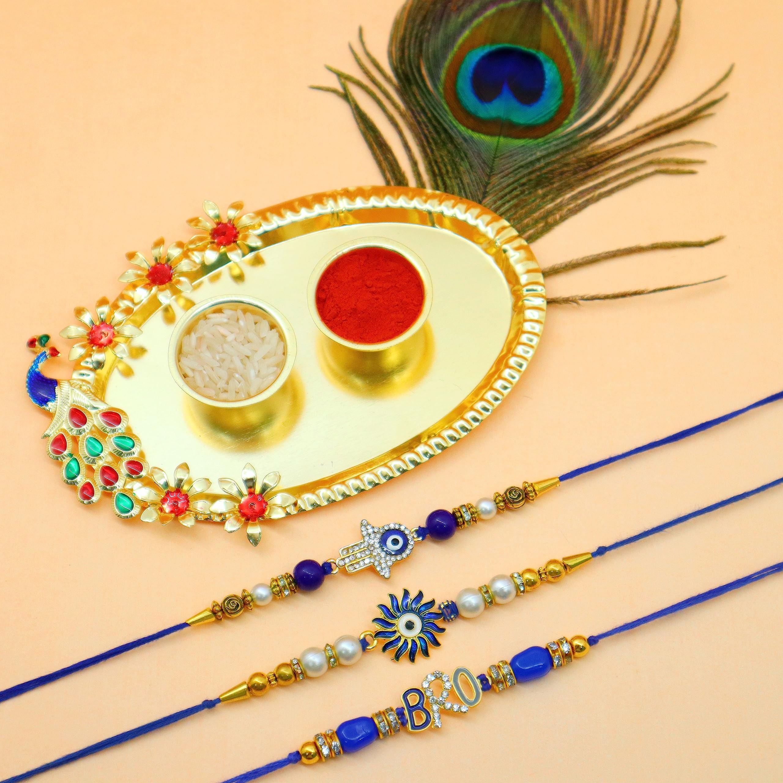 See full amazon price history chart for JAIPUR ACE Rakhi Combo Set of 3 Evil Eye Rakhi s with Greeting Card, Designer Holder/Puja Thali with 2 Bowls Katori for Pooja Tilak for Bro | Brother/Bhaiya/Bhai/Rakshabandhan JAIPUR ACE Rakhi Combo Set of 3 Evil Eye Rakhi s with Greeting Card, Designer Holder/Puja Thali with 2 Bowls Katori for Pooja Tilak for Bro | Brother/Bhaiya/Bhai/Rakshabandhan (B0B4WK3WDC) Amazon Price History, Amazon Price Tracker