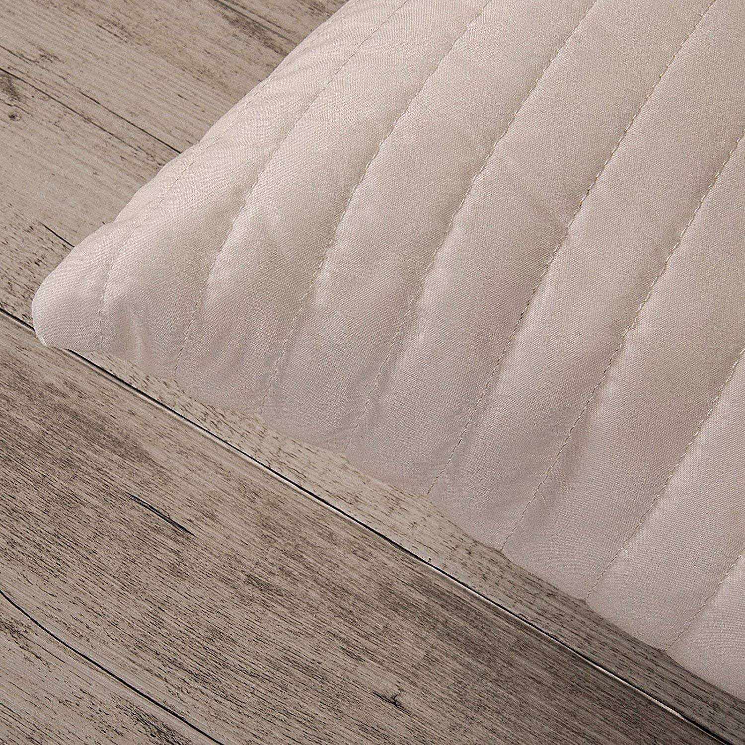EVERGREENWEB Cuscini Letto Coppia 40x70 in Fiocco Memory Foam Alti 12 cm, Fodera Bianca Trapuntata, Imbottitura Morbida Anallergica Effetto Piuma D'Oca, Ideali per Dormire in Tutte Le Posizioni