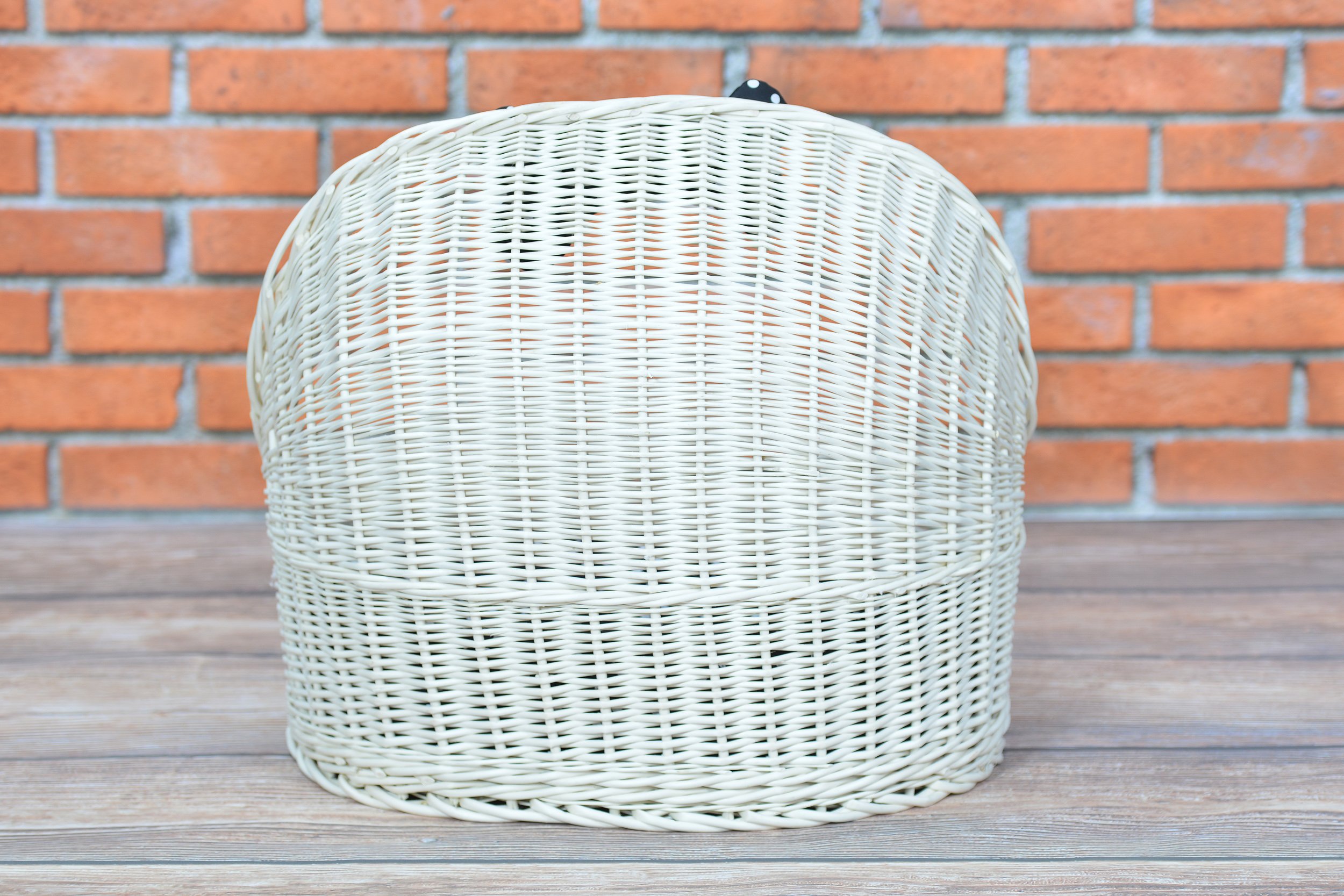 Katzenkorb 497 Cestino per Cani e Gatti in Vimini, Crema_Beige, 60 x 46 x 48 cm