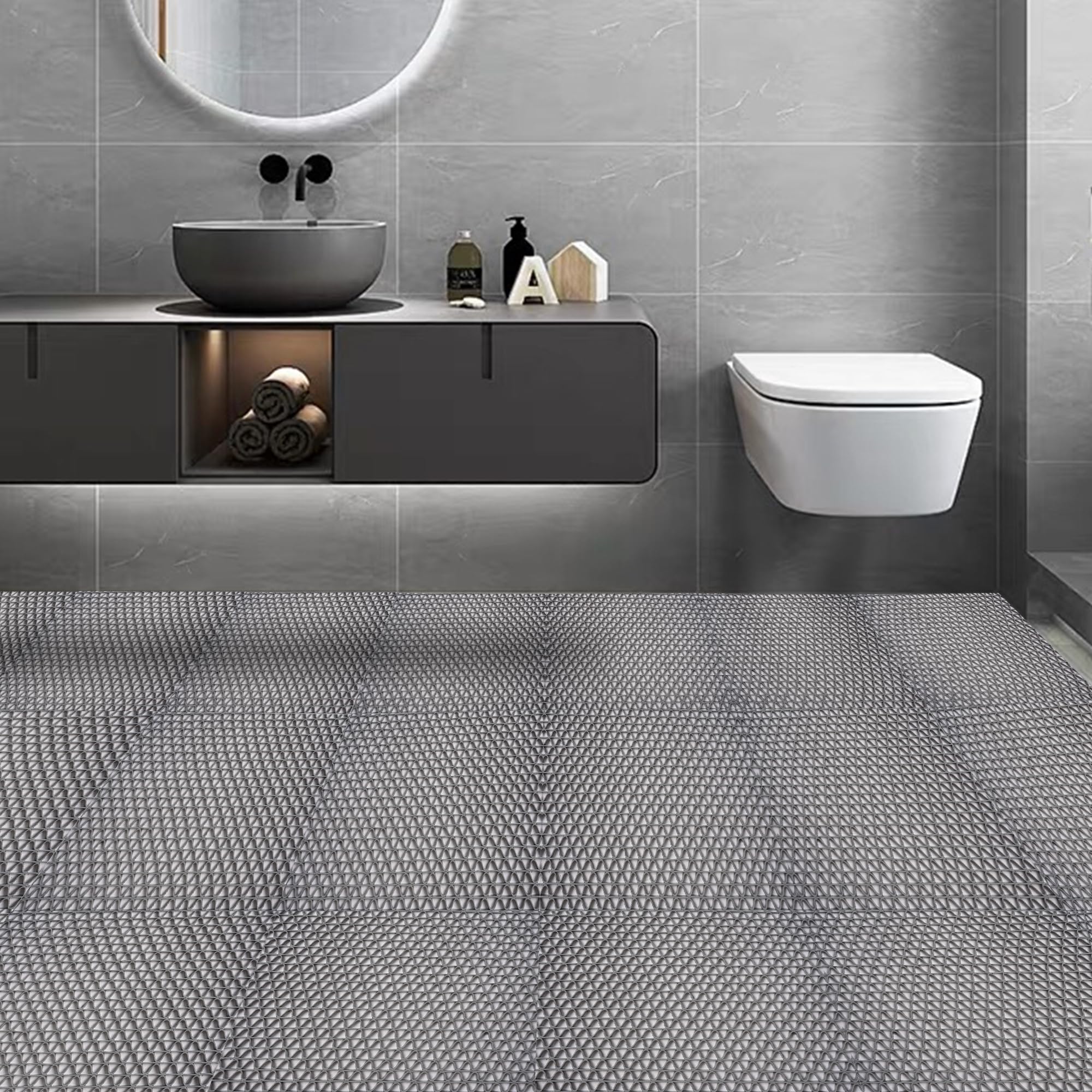 4x10 Ft Non Slip Drainage Floor Mats, Gray — Amazon image 8