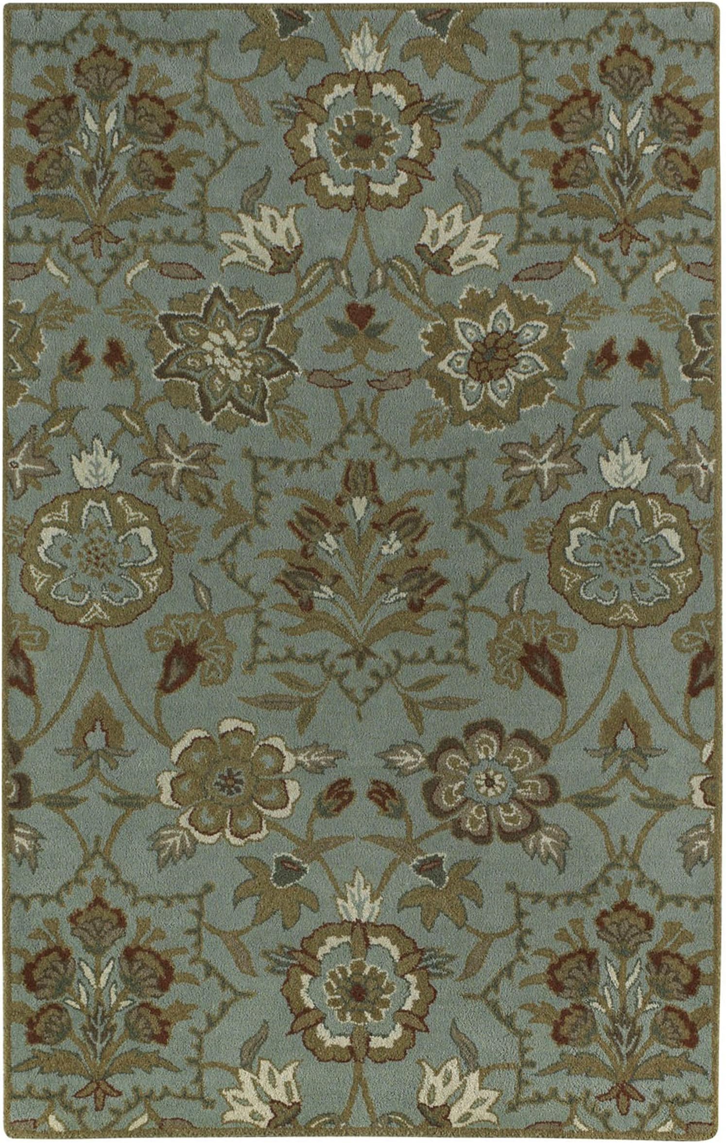 Capel Garden Terrace Ocean 5' X 8' Rectangle Hand Tufted Rug