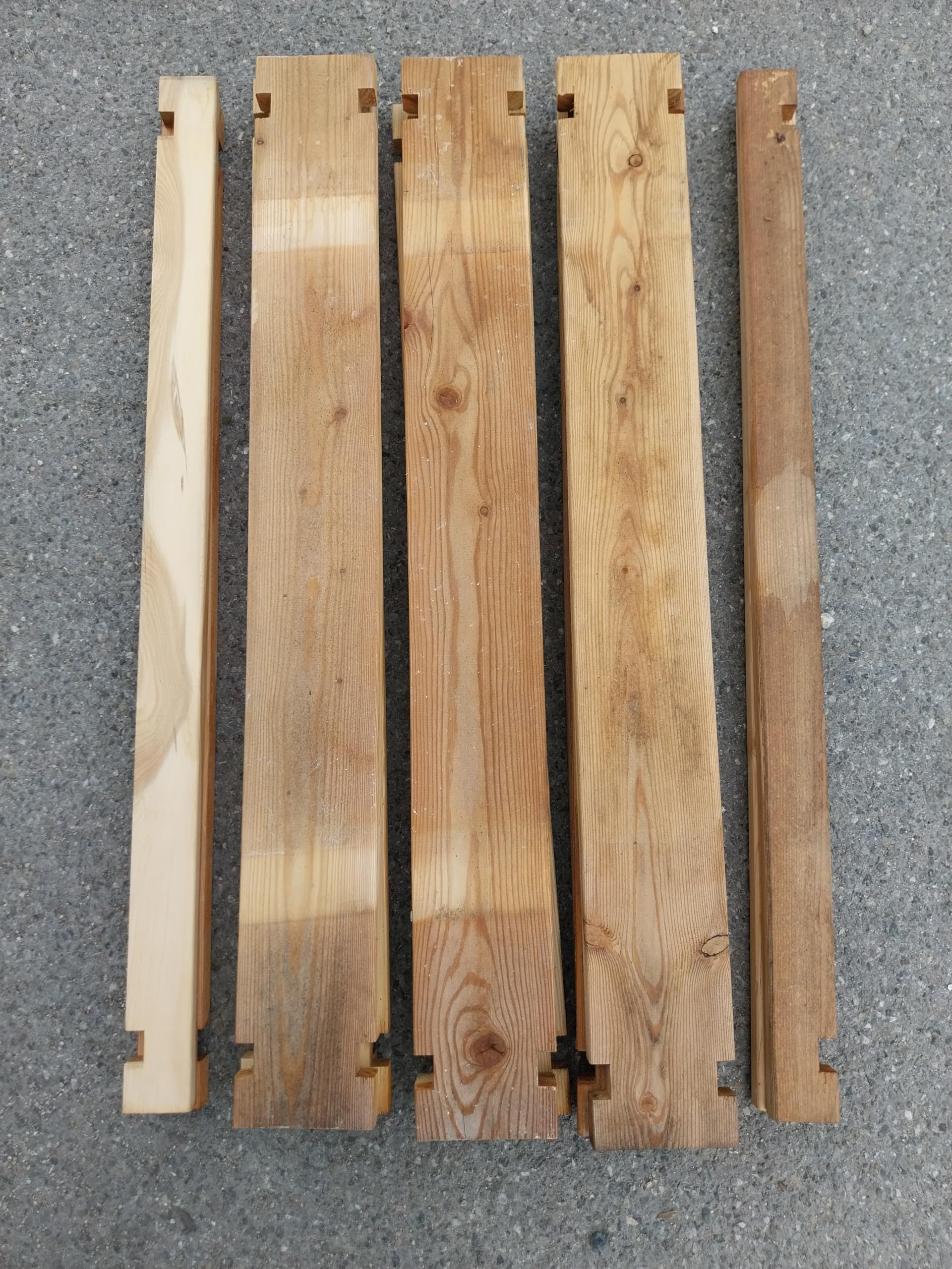 Holzkomposter Lärche 100x100xH60 cm mit Holz-Stecksystem Komposter Komposte Steckkomposter Kompostsilo