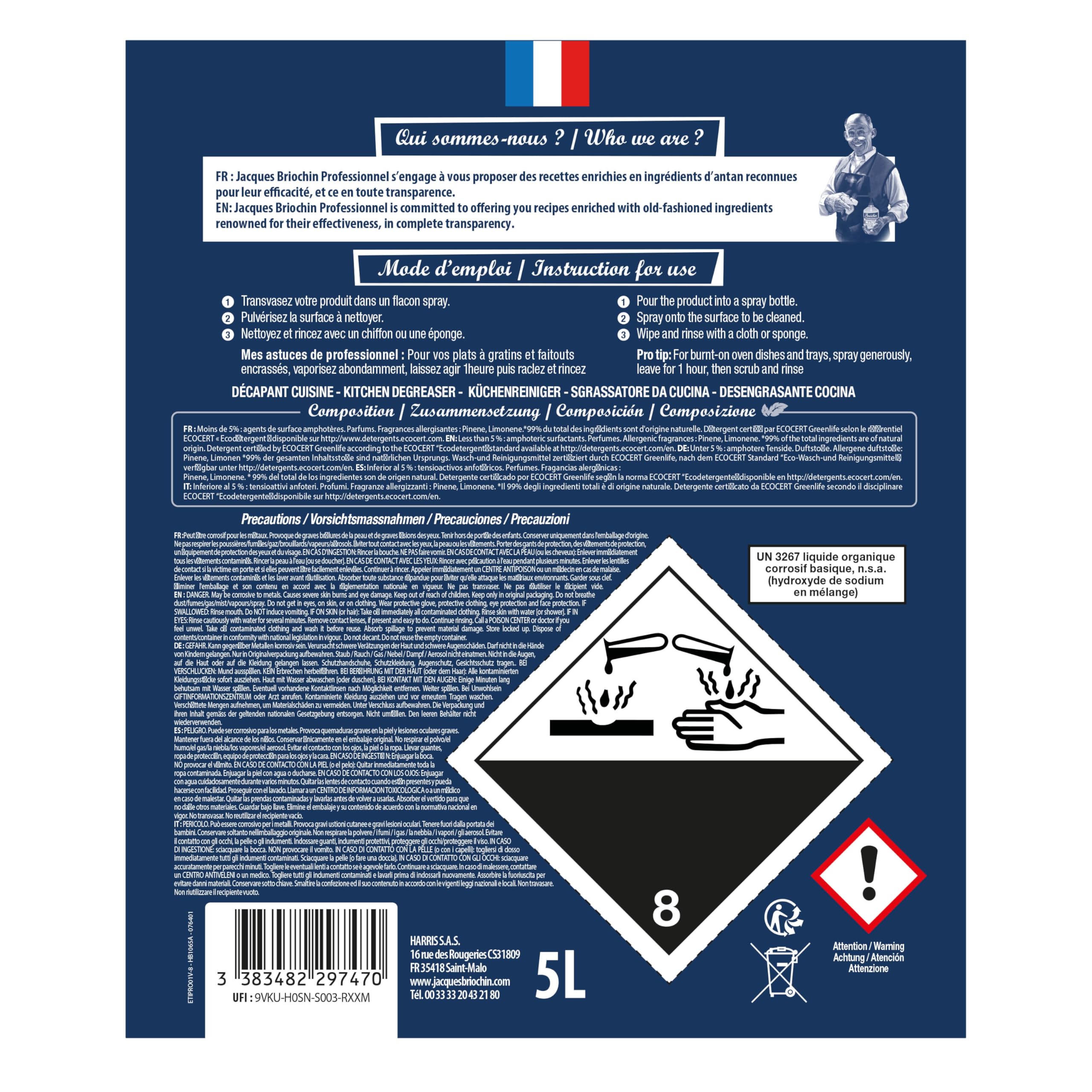 BRIOCHIN Le Super Décapant Cuisine Ecocert 5L